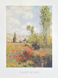 Claude Monet exhibition poster - Ile Saint-Martin - Vethuil - impressionist - romantic - country side - museum artist - art print