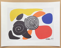 Alexander Calder exhibition poster - Spirals and Petals - museum artist - art print on quality paper - 2003