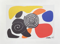 Alexander Calder exhibition poster - Spirals and Petals - museum artist - art print on quality paper - 2003