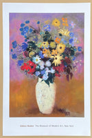 Odilon Redon exhibition poster - vase of flowers, 1914 - still life - The Museum of Modern Art - museum artist - art print