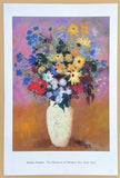 Odilon Redon exhibition poster - vase of flowers, 1914 - still life - The Museum of Modern Art - museum artist - art print
