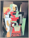 Pablo Picasso exhibition poster - L'Italienne, 1917 - The Italian lady - portrait - cubism - museum artist - art print - 1996