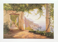 Carl Frederik Aagaard exhibition poster - Amalfi Dai Cappuccini - museum artist - art print - Danish painter