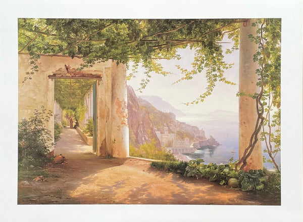 Carl Frederik Aagaard exhibition poster - Amalfi Dai Cappuccini - museum artist - art print - Danish painter