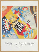 Wassily Kandinsky exhibition poster - Trame Noire - Black Frame - museum artist - art print - offset lithograph - 1999
