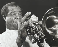 William P Gottlieb exhibition poster - The golden age of jazz - black white photography - blues music concert trumpet - art print