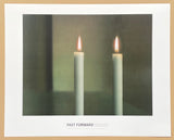 Gerhard Richter exhibition poster - Two candles - offset lithograph - Dallas Museum of Art - print - photography - fast forward