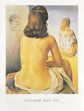 Salvador Dali exhibition poster - my wife - nude - museum artist - art print - offset lithograph - excellent