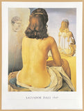 Salvador Dali exhibition poster - my wife - nude - museum artist - art print - offset lithograph - excellent