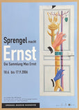 Max Ernst exhibition poster - Sprengel Museum Hannover  - german painter - museum artist - art print - surrealist - dada