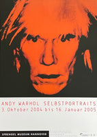 Andy Warhol exhibition poster - Self-portraits - Sprengel Museum - pop art - museum artist - art print - portrait - 2004