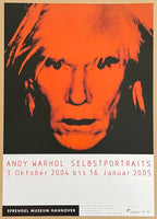 Andy Warhol exhibition poster - Self-portraits - Sprengel Museum - pop art - museum artist - art print - portrait - 2004