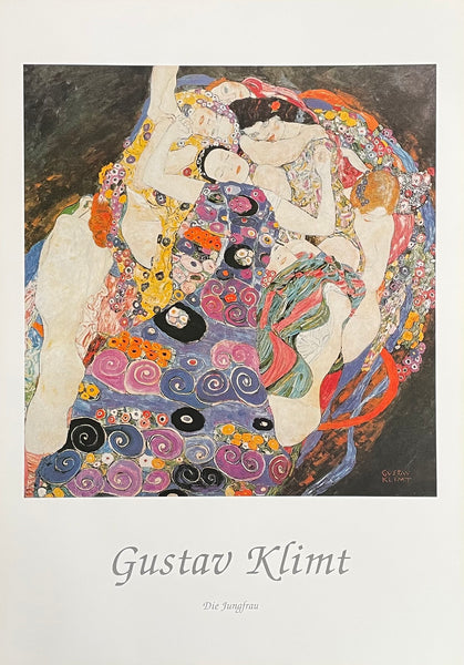 Gustav Klimt exhibition poster - The Virgin - museum artist - art print - offset litho