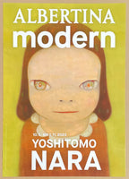 Yoshistomo Nara exhibition poster - Miss Margaret - Albertina - portrait - girl - green - museum artist - art print - Japanese Pop Art