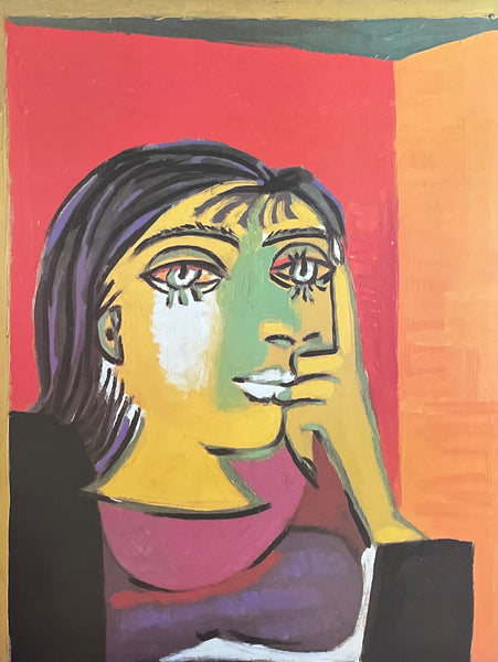 Pablo Picasso exhibition poster - Dora Maar - museum artist - art print - female portrait - excellent