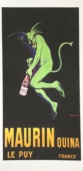 Maurin Quina exhibition poster - French aperitif - cheers - drinks - decorative art print - restaurant - bar - reproduction - Leonetto Cappiello