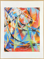 Giacomo Balla exhibition poster - Mercury passing for the sun - futurism - museum artist - art print