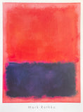 Mark Rothko exhibition poster - Untitled, 1960-61 - offset lithograph - museum artist - art print - red blue