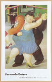 Fernando Botero exhibition poster - Dancers - Tel Aviv Museum of Art - museum artist - art print - offset litho - 1999