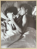 Thomas Rusch exhibition poster - Sleeping couple - bedroom - black white photography - art print - romantic