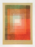 Paul Klee exhibition poster - White framed polyphonically - museum artist - art print