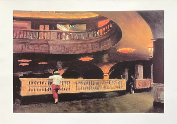 Edward Hopper exhibition poster - Sheridan Theater - American painter - museum artist - art print - 2005