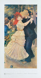 Auguste Renoir exhibition poster - Le Bal a Bougival - The ball - dancing - love - garden - impressionist - museum artist - art print - 1970s