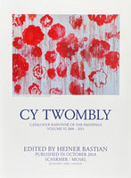 Cy Twombly exhibition poster - Blooming - Paintings 2008-2011 - offset litho - museum artist - art print