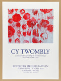 Cy Twombly exhibition poster - Blooming - Paintings 2008-2011 - offset litho - museum artist - art print