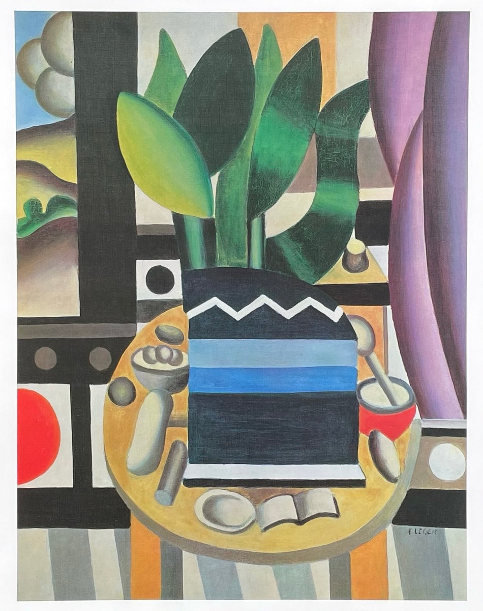 Fernand Leger exhibition poster - Still life - table - museum artist ...