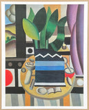 Fernand Leger exhibition poster - Still life - table - museum artist - art print - cubism