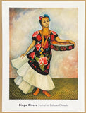 Diego Rivera exhibition poster - Portrait of Dolores Olmedo - museum artist - art print