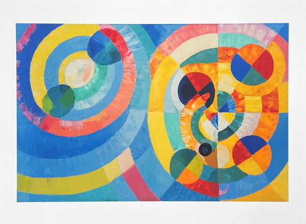 Robert Delaunay exhibition poster - Circle Forms - museum artist - art print