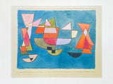 Paul Klee exhibition poster - Sailing Boats - cubism - German painter - museum artist - art print