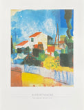 August Macke exhibition poster - The bright house, 1914 - museum artist - art print