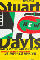 Stuart Davis exhibition poster - Early American Abstract - Stedelijk Museum Amsterdam - art print - 1998