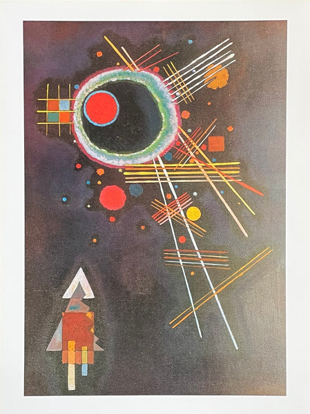 Vassily Kandinsky exhibition poster - Strahlenlinien - Radiating lines - museum artist - art print - 1996