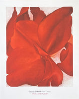 Georgia O'Keeffe exhibition poster - Red Cannas - Amon Carter Museum - museum artist - art print - 2015