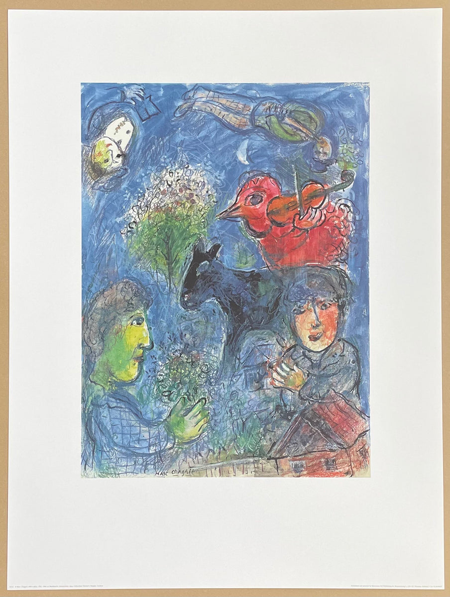 Marc Chagall exhibition poster - l'été - summer - museum artist - art ...