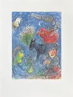 Marc Chagall exhibition poster - l'été - summer - museum artist - art print - 1994