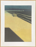 Leon Spilliaert exhibition poster - La digue, 1909 - Belgian artist - the dike - museum artist - art print - blue