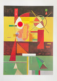 Wassily Kandinsky exhibition poster - Decomposed Tension - museum artist - large art print - 1996