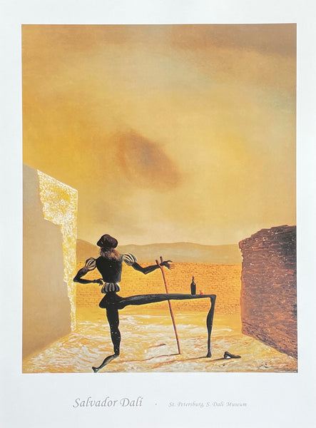 Salvador Dali exhibition poster - The ghost of Vermeer - museum artist - art print - surrealist - 2004