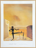 Salvador Dali exhibition poster - The ghost of Vermeer - museum artist - art print - surrealist - 2004