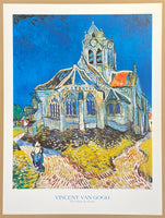 Vincent van Gogh exhibition poster - The Church of Auvers - museum artist - art print