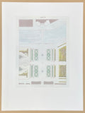 Jakob Ignaz Hittorff exhibition poster - Place de la Concorde - Project B - silkscreen paper - Paris - Architecture - art print