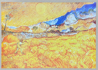 Vincent van Gogh exhibition poster - The Harvest - museum artist - large art print