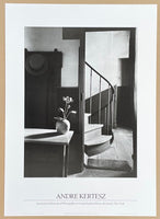 Andre Kertesz exhibition poster - Chez Mondrian - International Museum of photography - black and white - art print - 1987