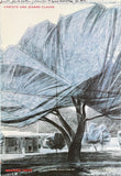 Christo exhibition poster - Wrapped trees - Fondation Beyeler - museum artist - art print - 1998