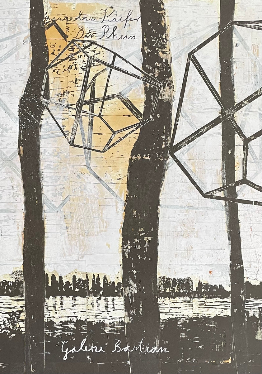 Anselm Kiefer exhibition poster - The Rhine - museum artist - art prin ...